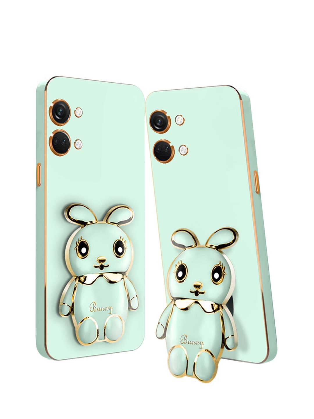 

Karwan Bunny with Folding Stand Back Case Mobile Accessories, Green
