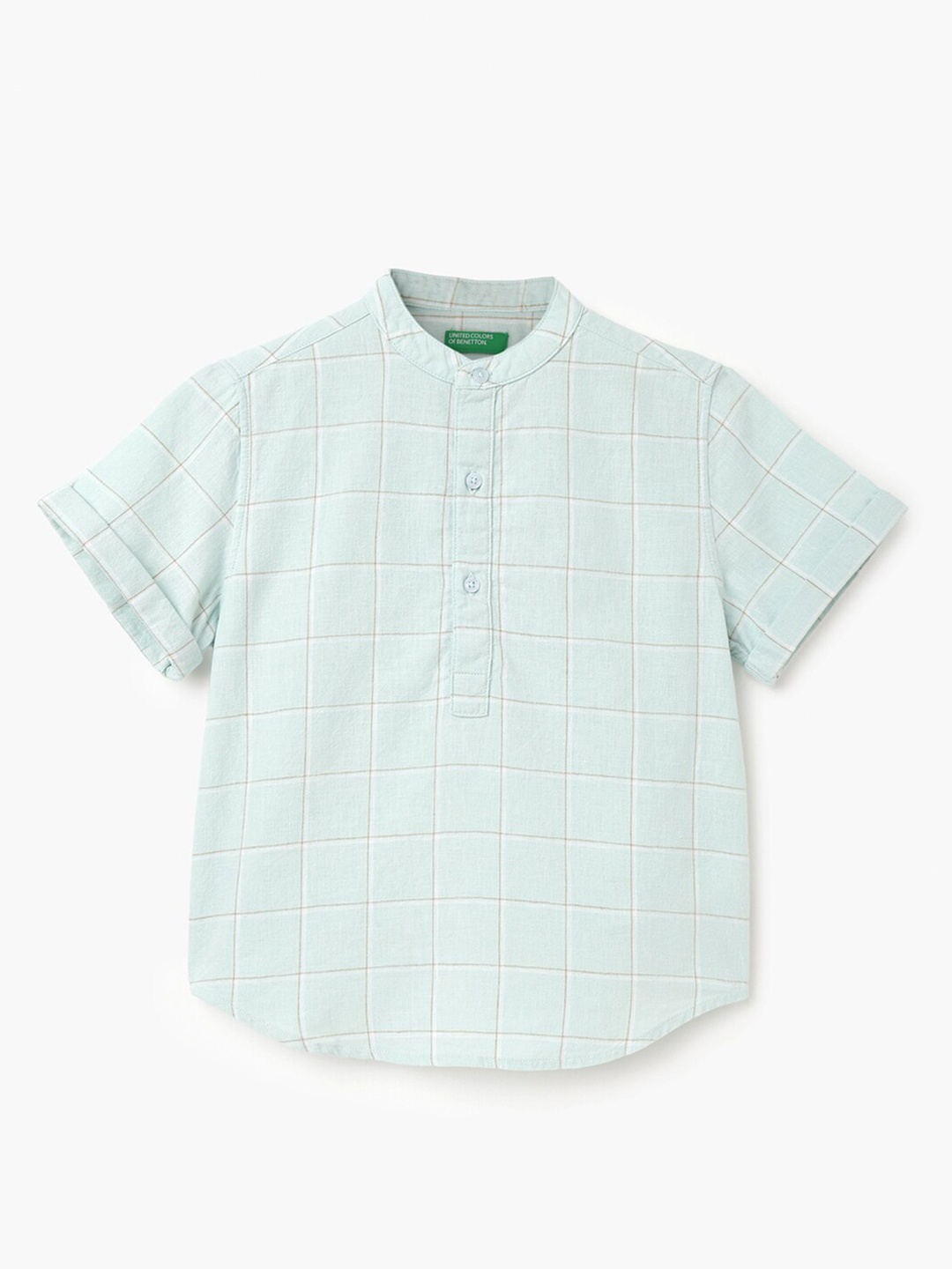 

United Colors of Benetton Boys Vertical Stripes Opaque Casual Shirt, Beige