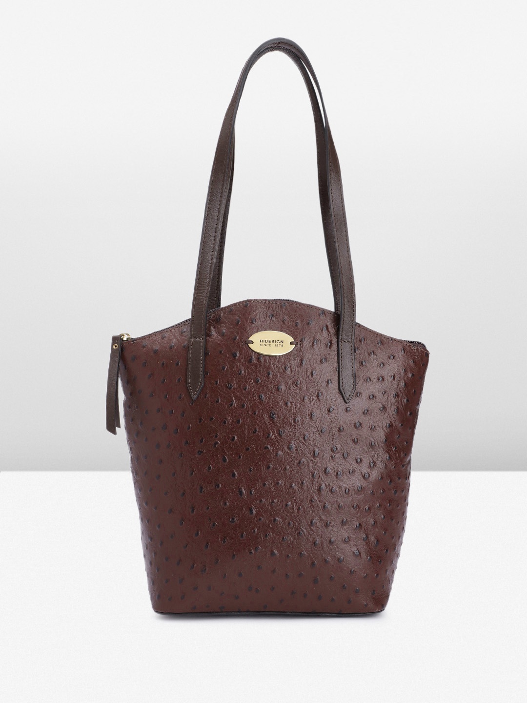 

Hidesign Women Textured Leather Shoulder Bag, Brown