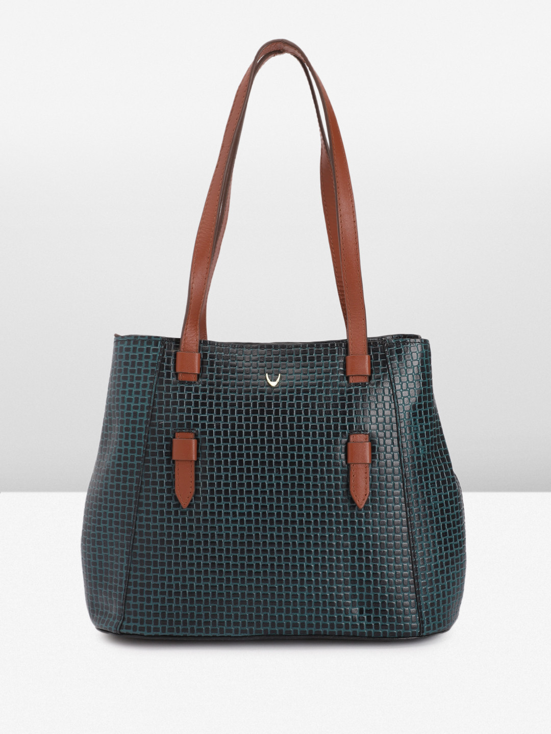 

Hidesign Textured Leather Shoulder Bag, Blue