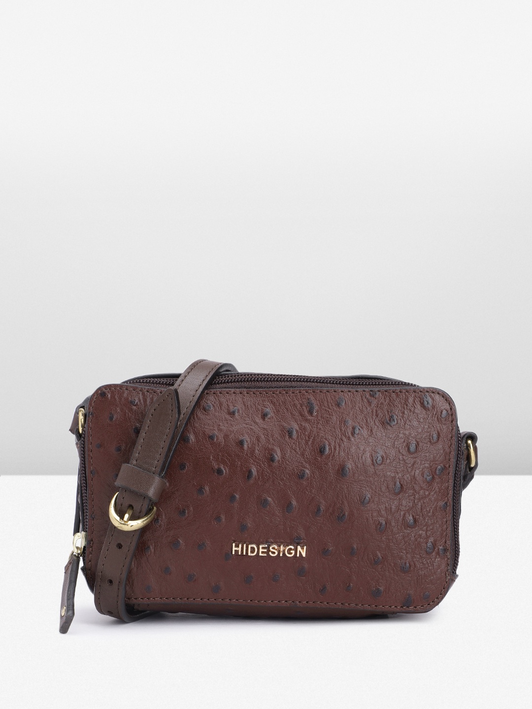 

Hidesign Women Leather Sling Bag, Brown