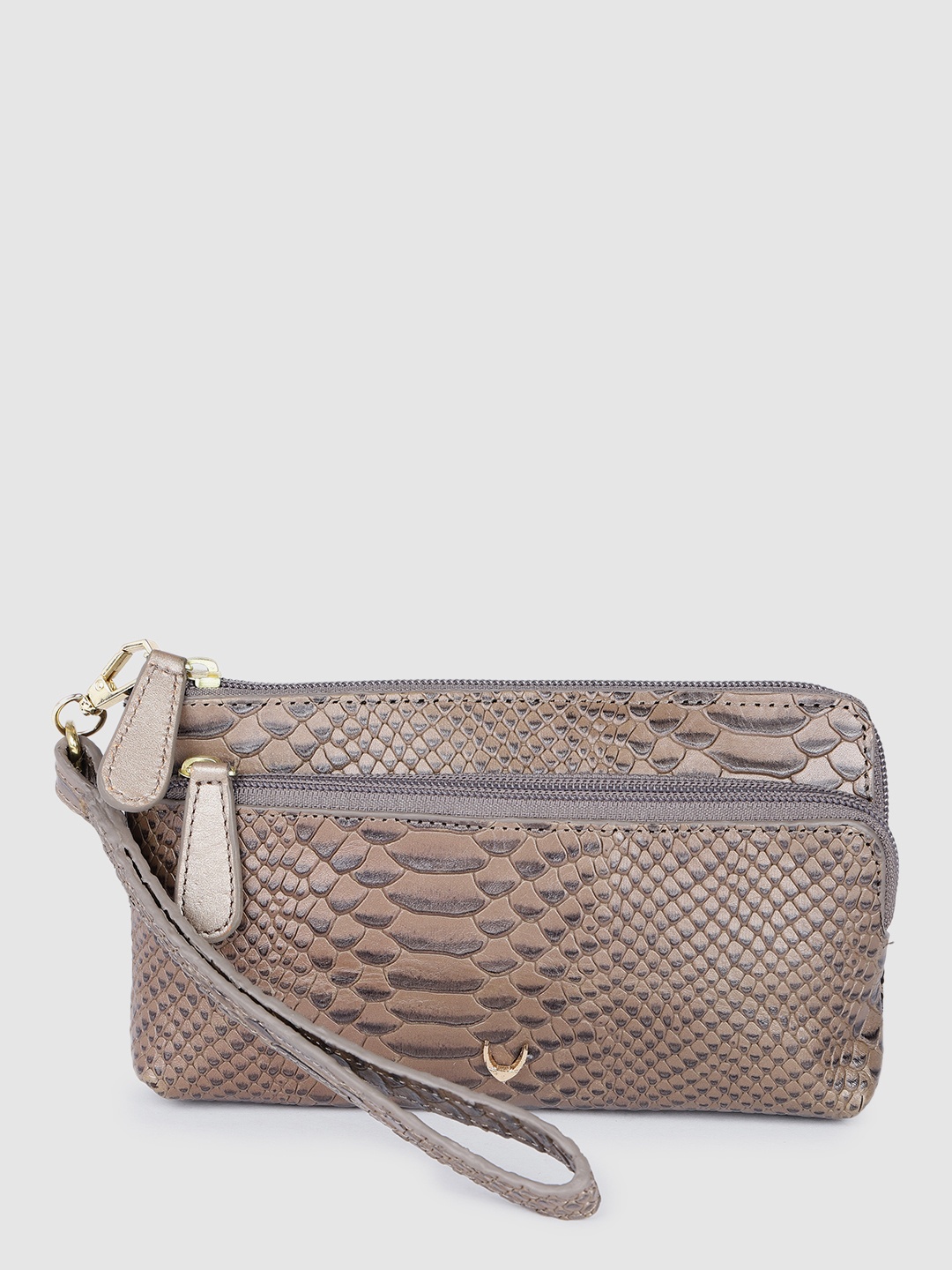 

Hidesign Snake Textured Purse Clutch, Brown