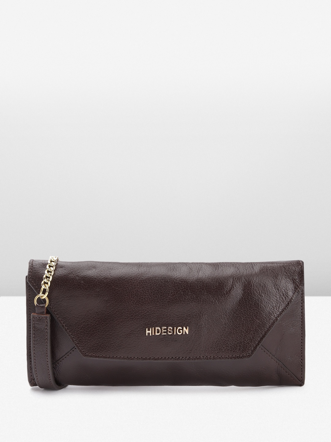 

Hidesign Leather Envelope Clutch, Coffee brown