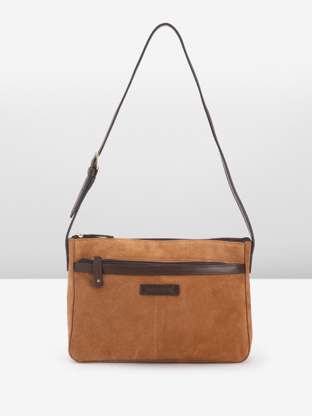

Hidesign Women Solid Leather Shoulder Bag, Tan