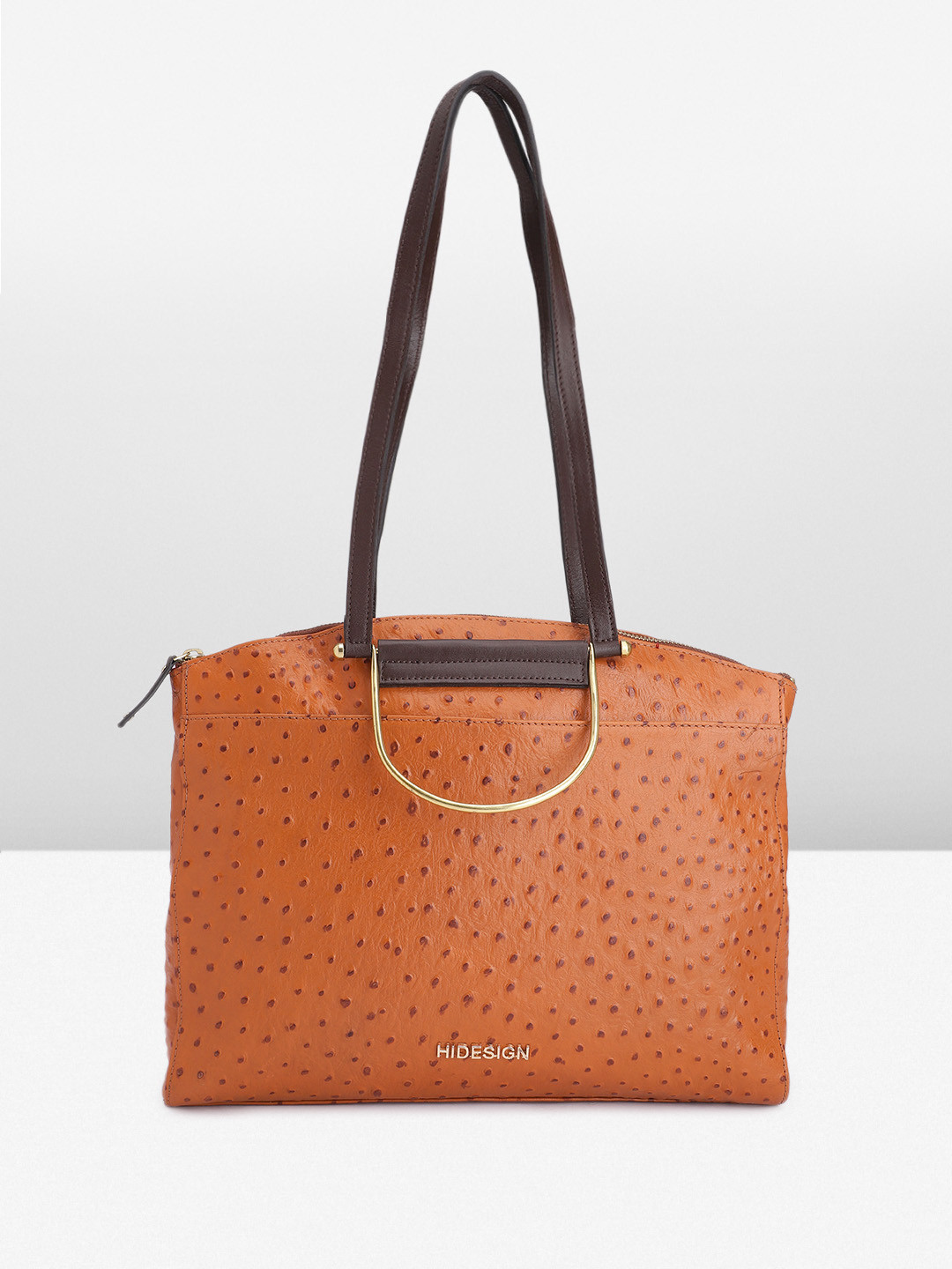 

Hidesign Women Textured Leather Shoulder Bag, Tan