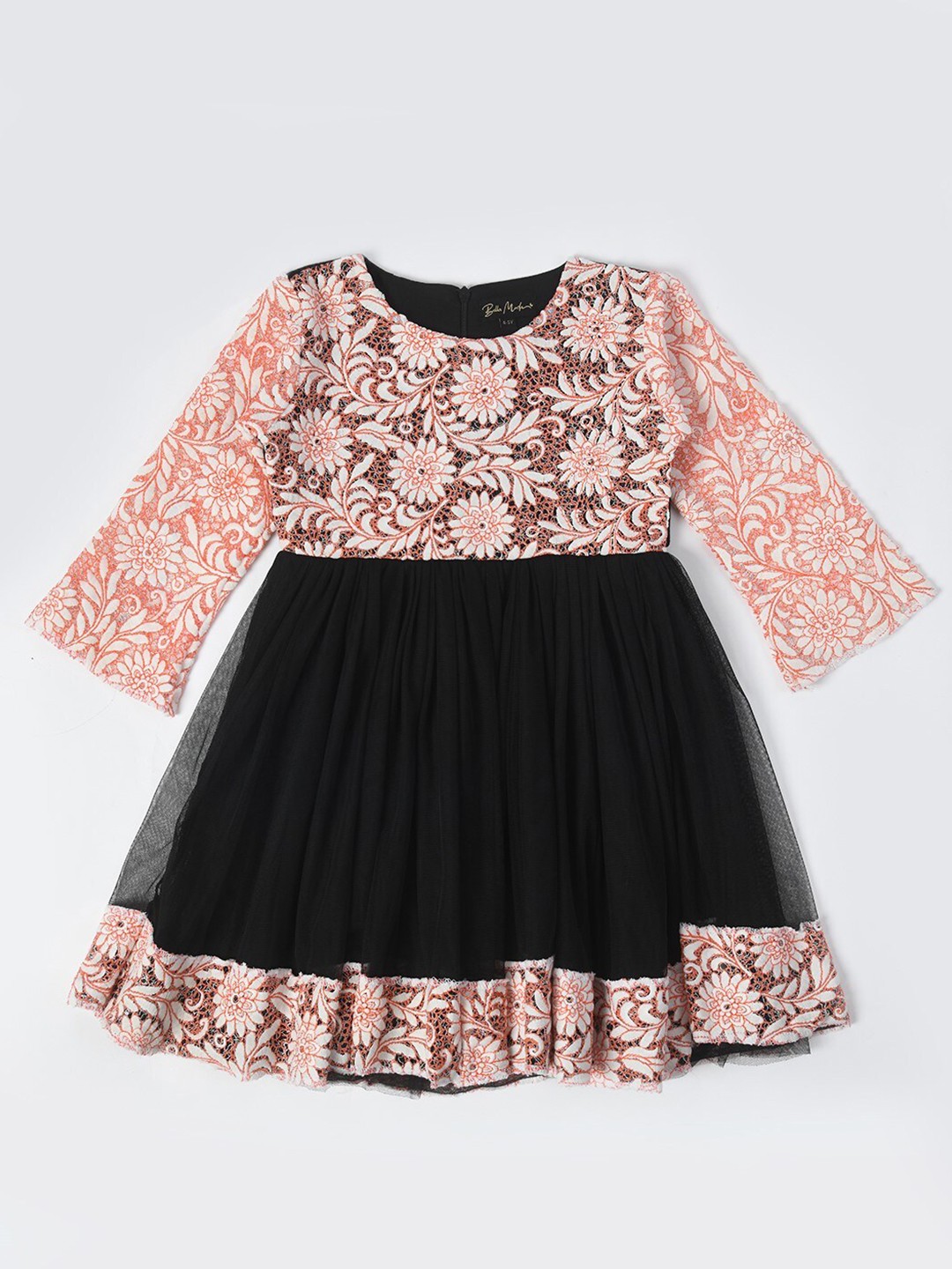 

Bella Moda Girls Floral Printed Fit & Flare Dress, Pink