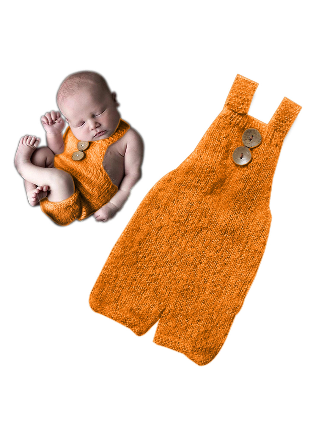 

Babymoon Infants Cotton Crochet Romper, Yellow
