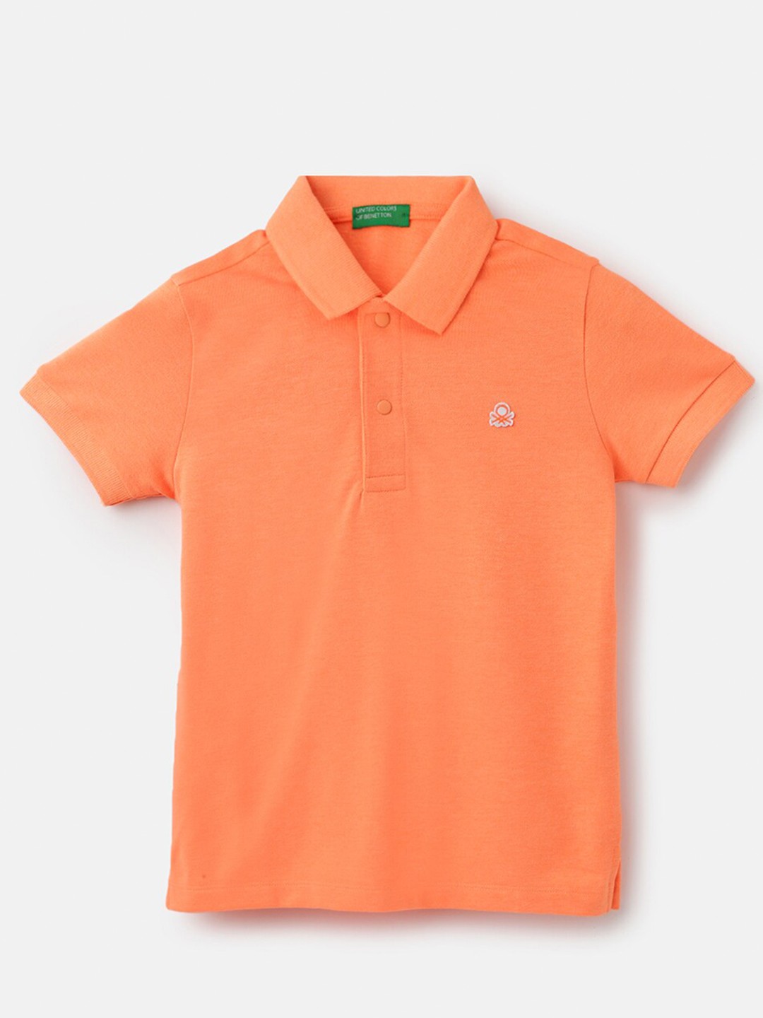 

United Colors of Benetton Boys Polo Collar T-shirt, Orange