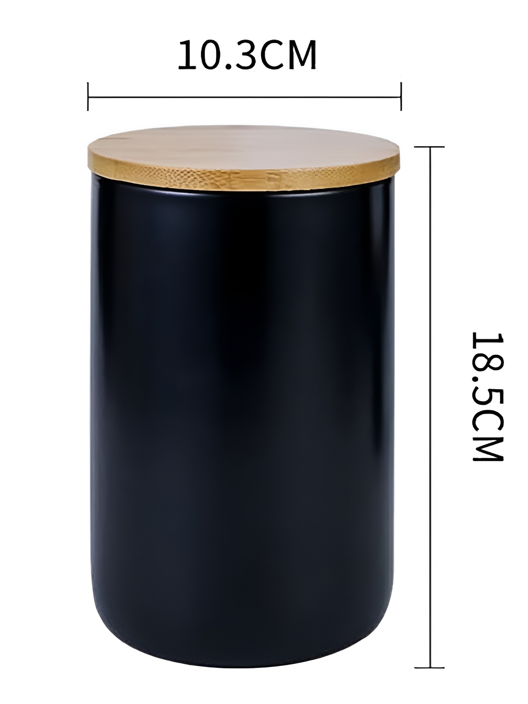 

Kuber Industries Black & Brown Ceramic Food Container 1000 ml
