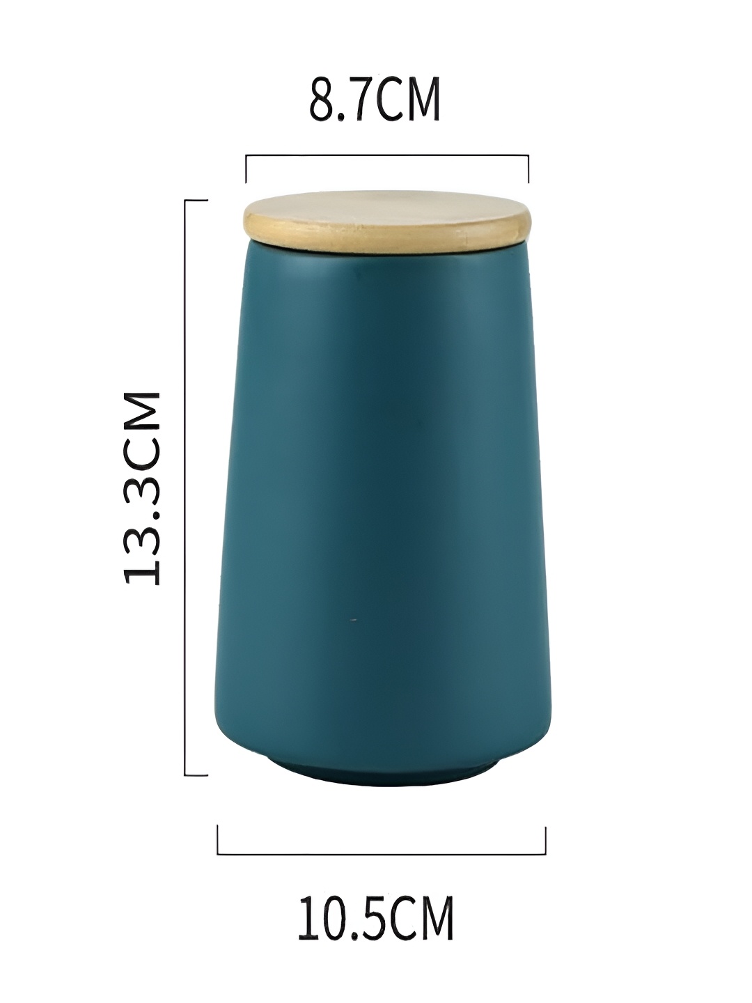 

Kuber Industries Green & Beige Ceramic Food Container 850 ml