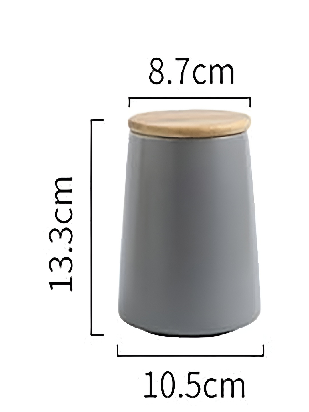 

Kuber Industries Grey & Brown Ceramic Food Container 700 ml