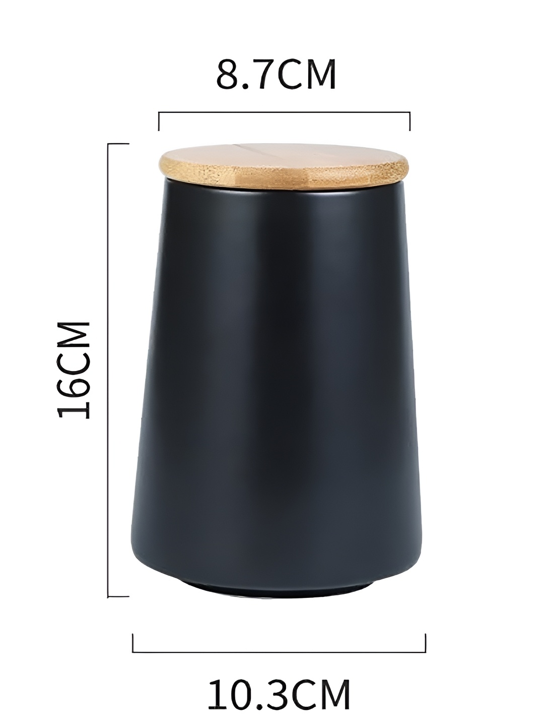 

Kuber Industries Black & Brown Ceramic Food Container 850 ml