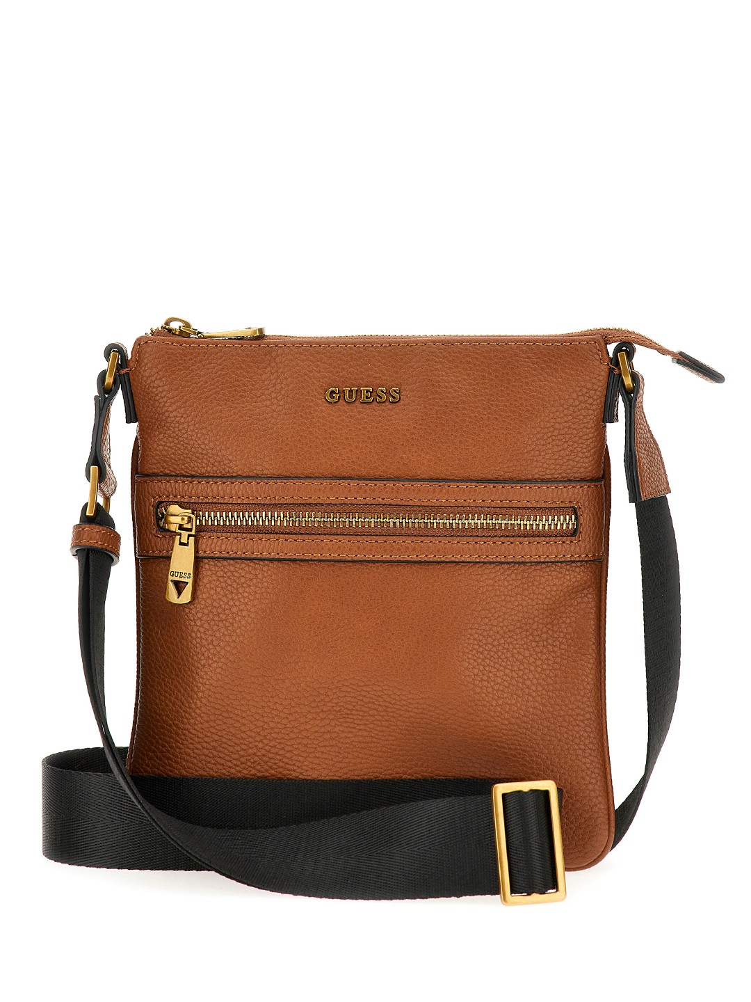 

GUESS PU Structured Sling Bag, Brown