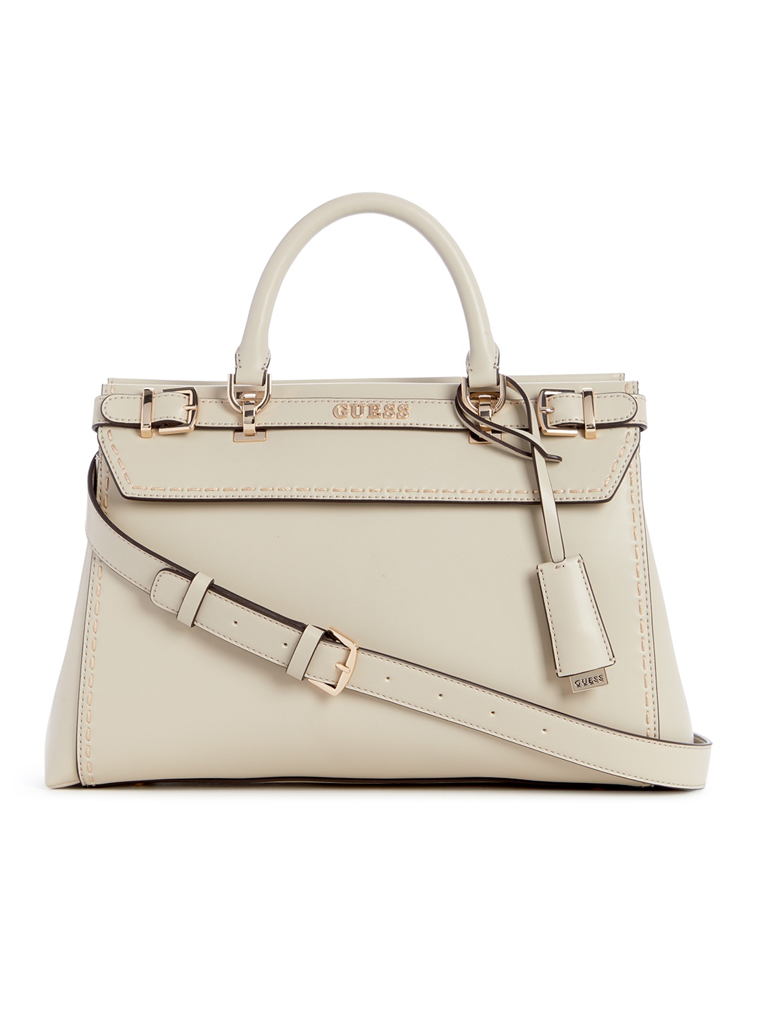 

GUESS Structured Handheld Bag, Taupe