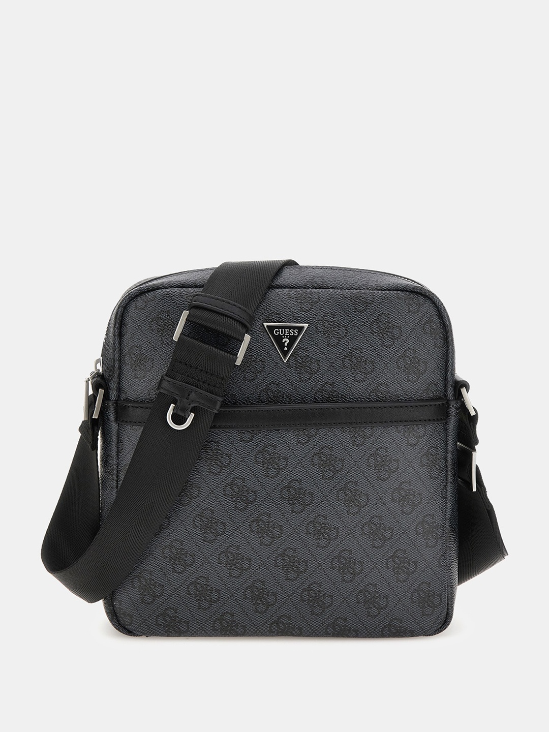 

GUESS Printed Structured Sling Bag, Black