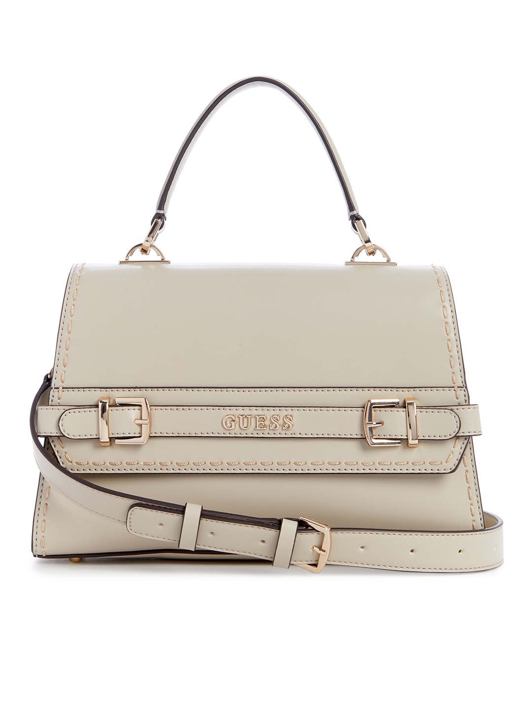 

GUESS Structured Handheld Bag, Nude