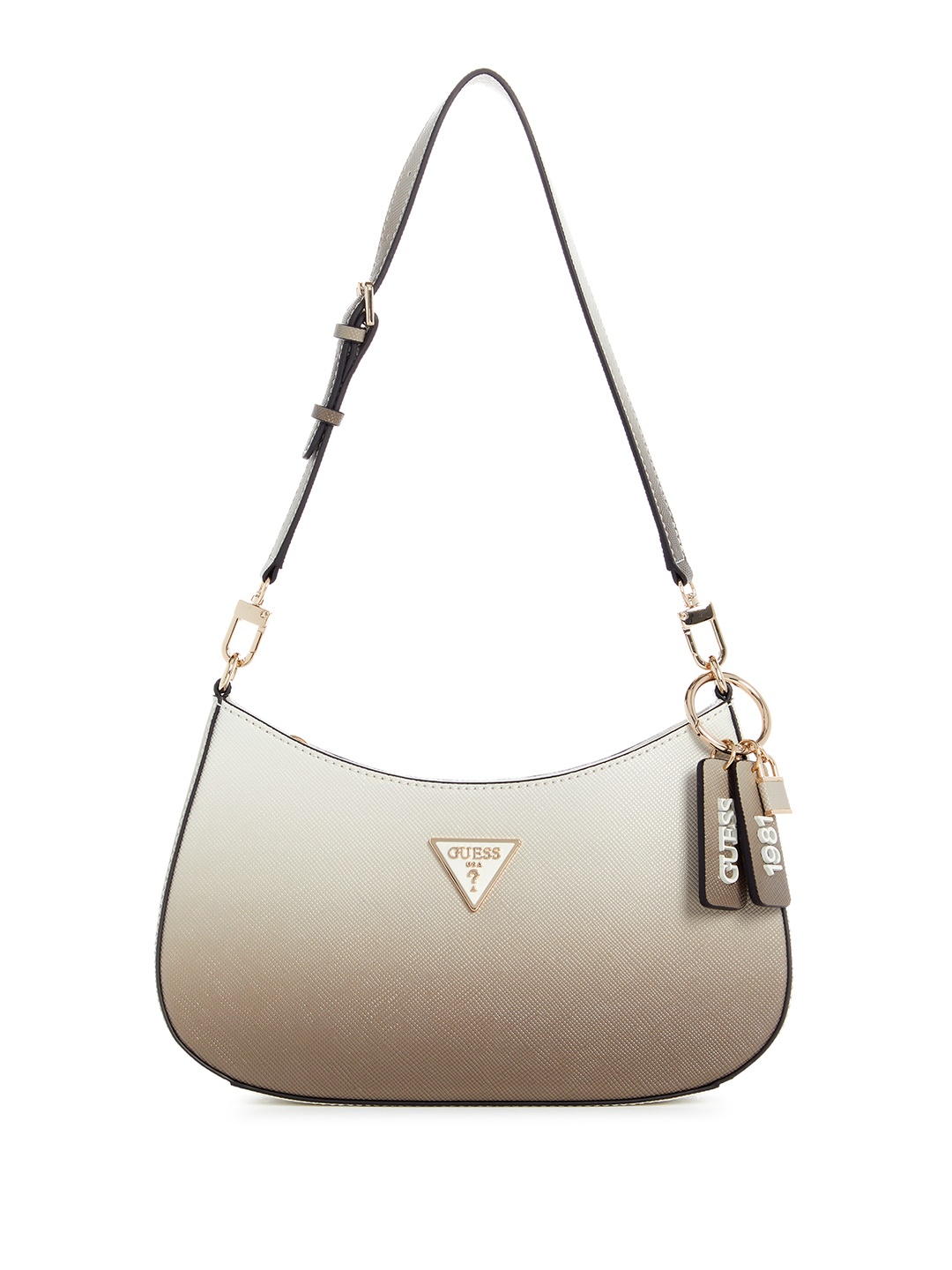 

GUESS Ombre Textured Baguette Bag, Grey