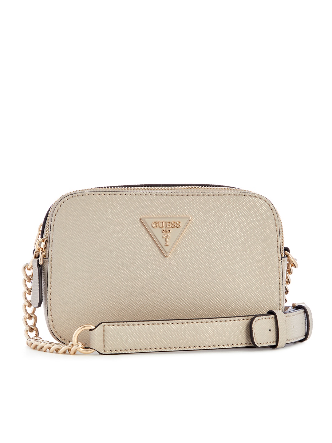 

GUESS Textured Structured Sling Bag, Brown