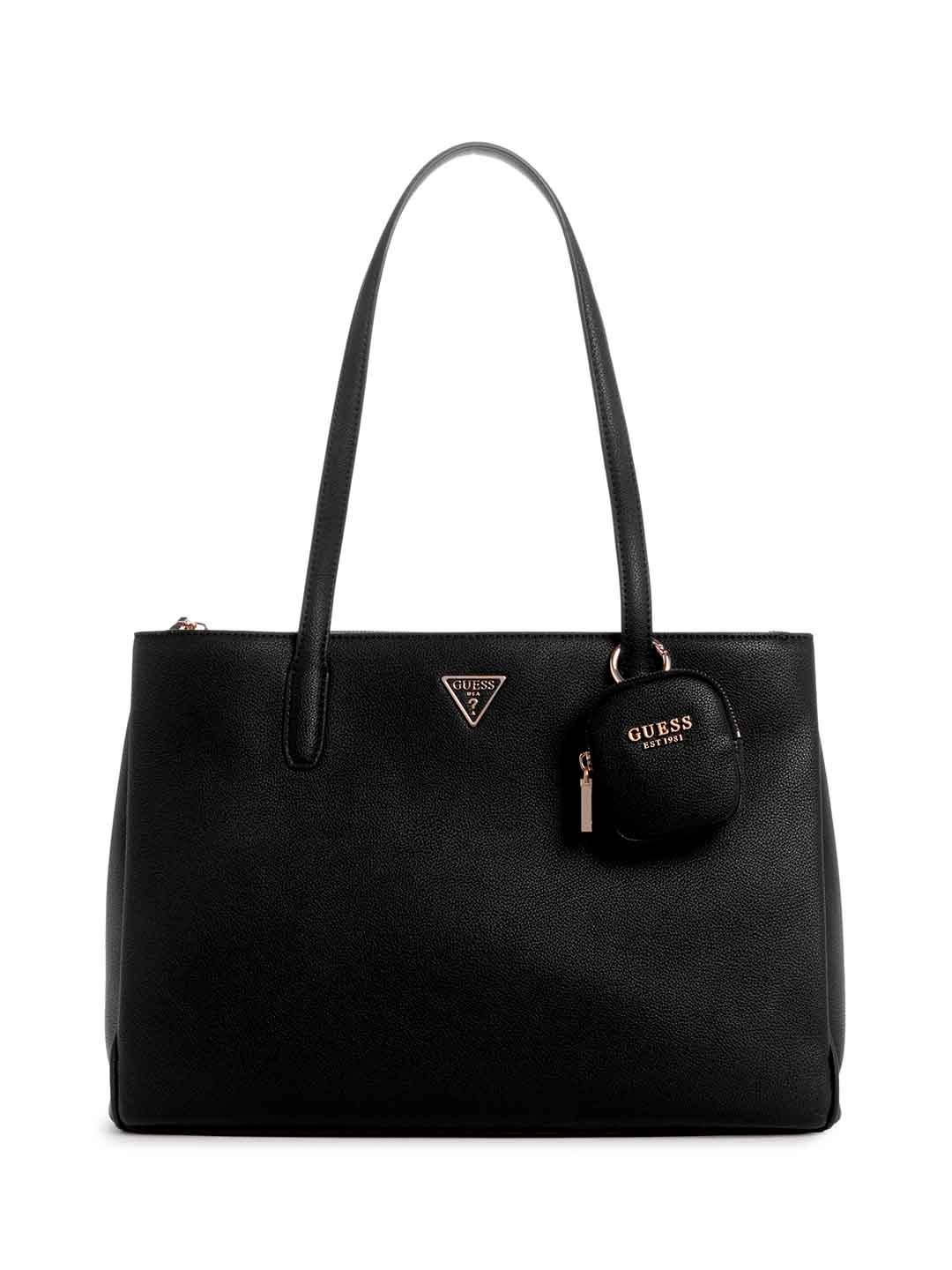 

GUESS Textured Structured Shoulder Bag, Black