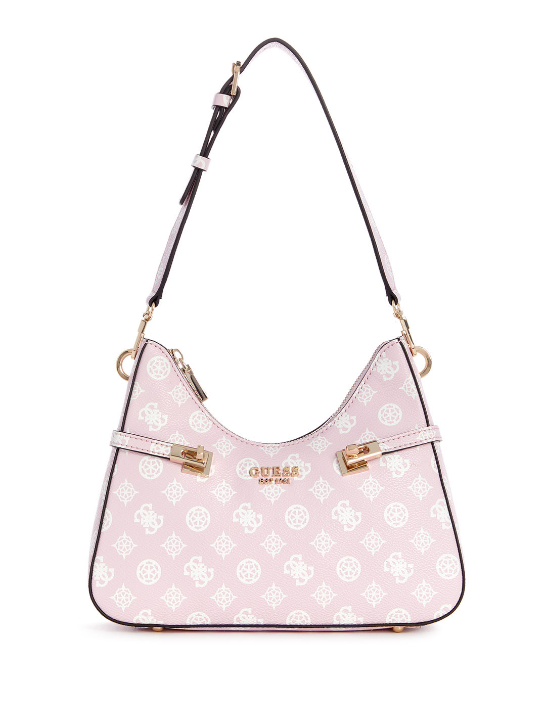 

GUESS Brand Logo Printed Shoulder Bag, Pink