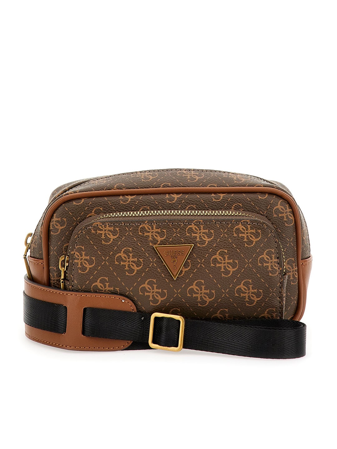 

GUESS Men Brand Logo Printed Fanny Pack, Brown