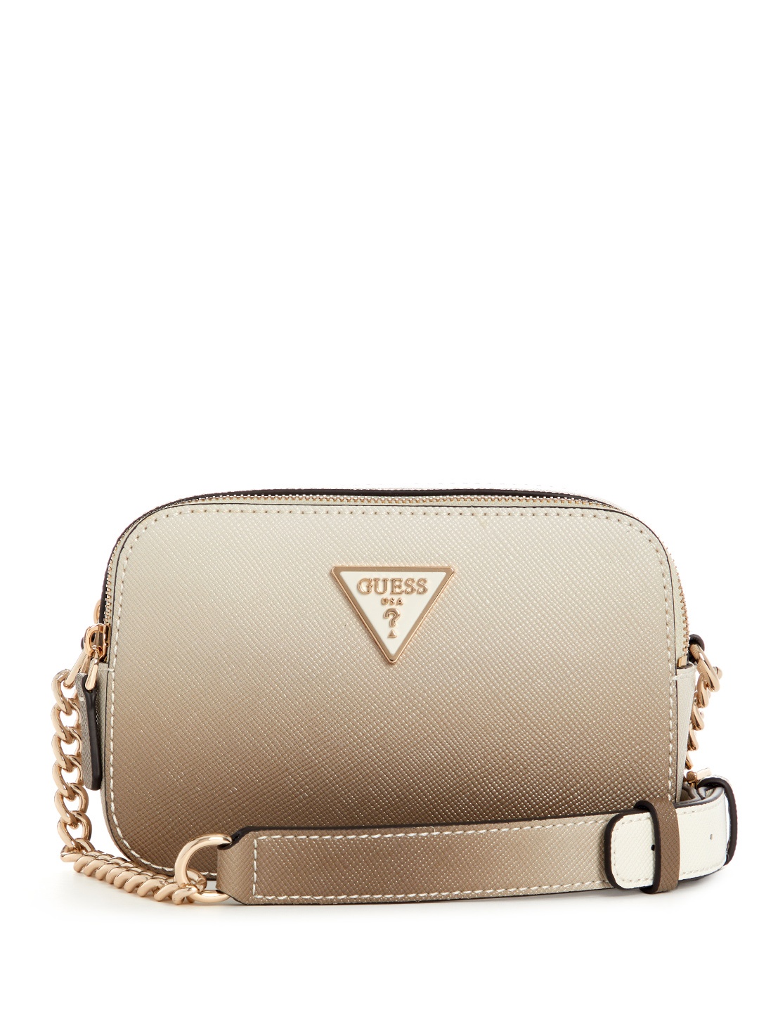 

GUESS Textured Structured Sling Bag, Brown
