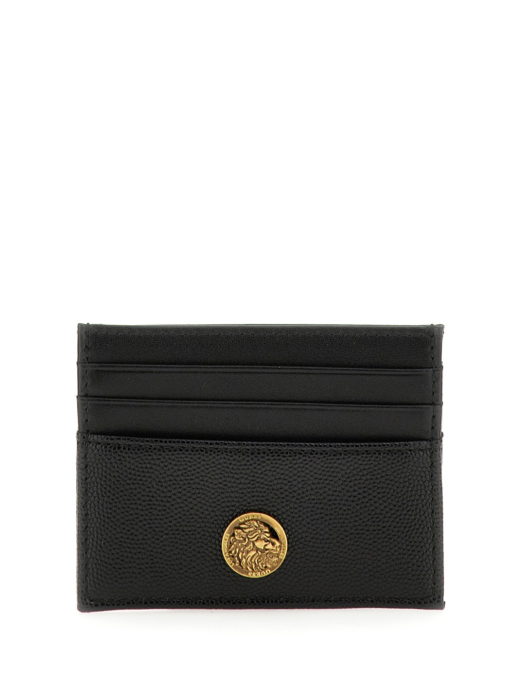 

GUESS Men Geometric Textured PU Card Holder, Black