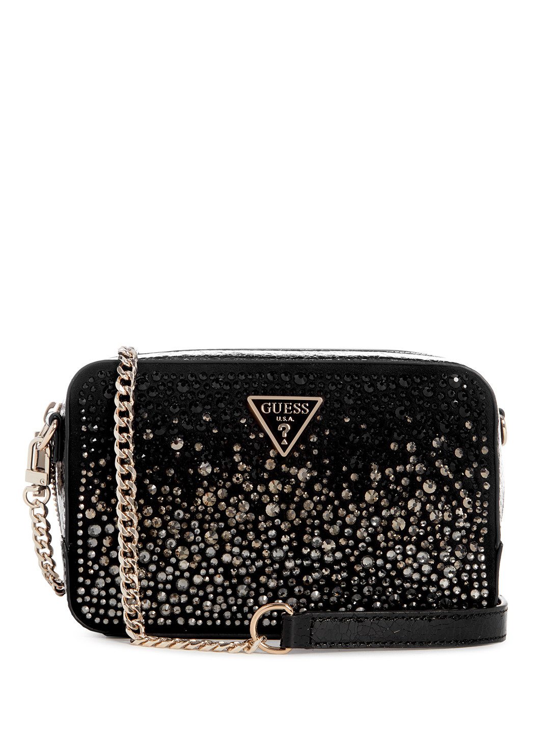 

GUESS Embellished Structured Sling Bag, Black