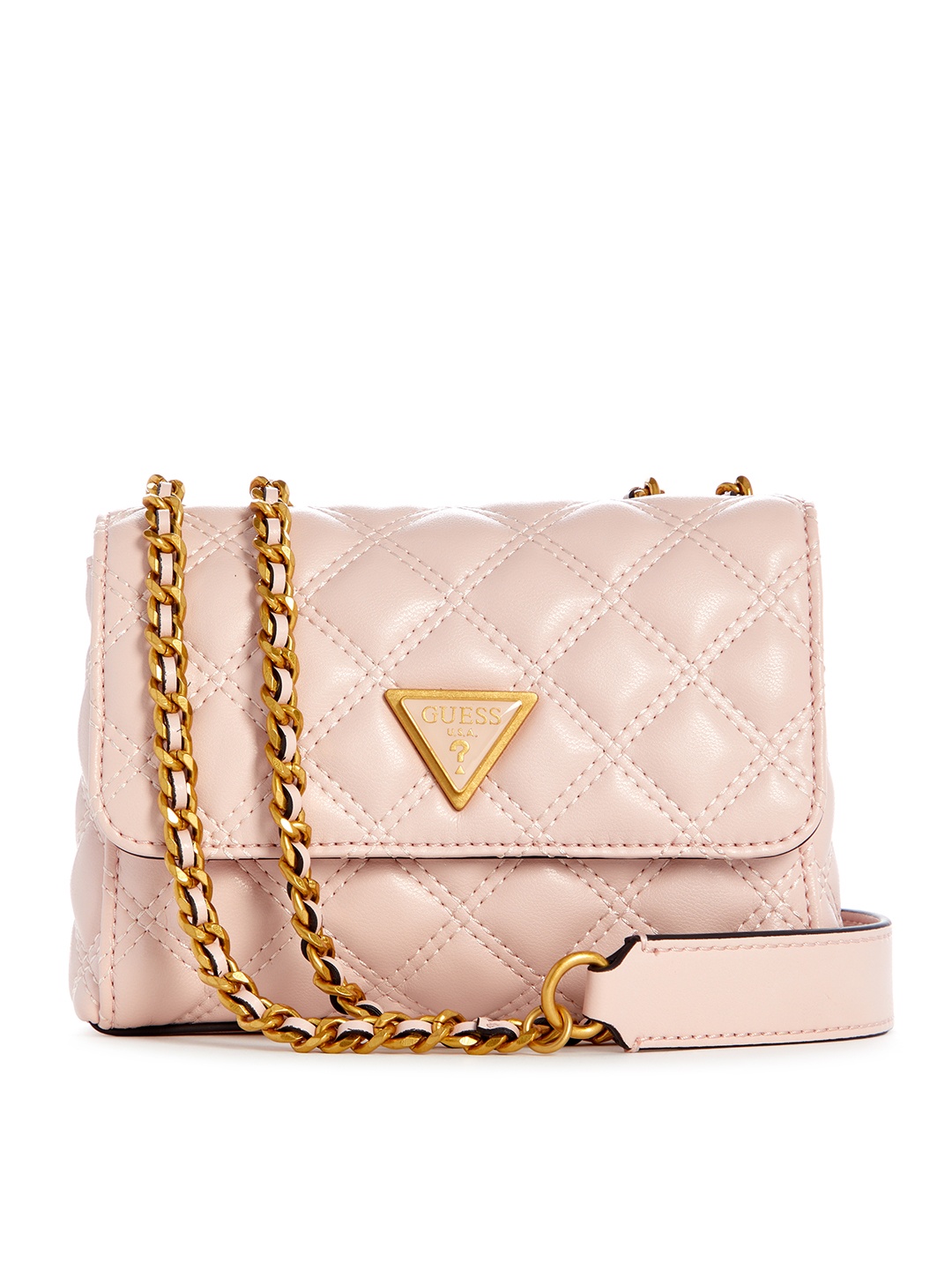 

GUESS Quilted Structured Shoulder Bag, Pink