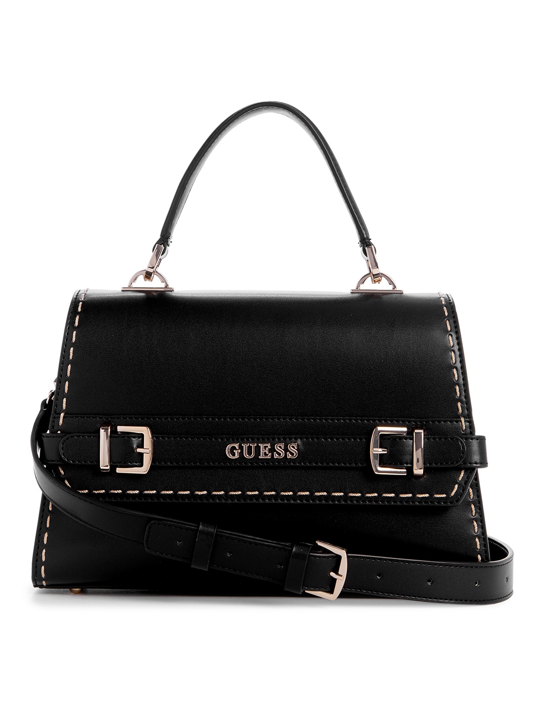 

GUESS Structured Satchel Bag, Black