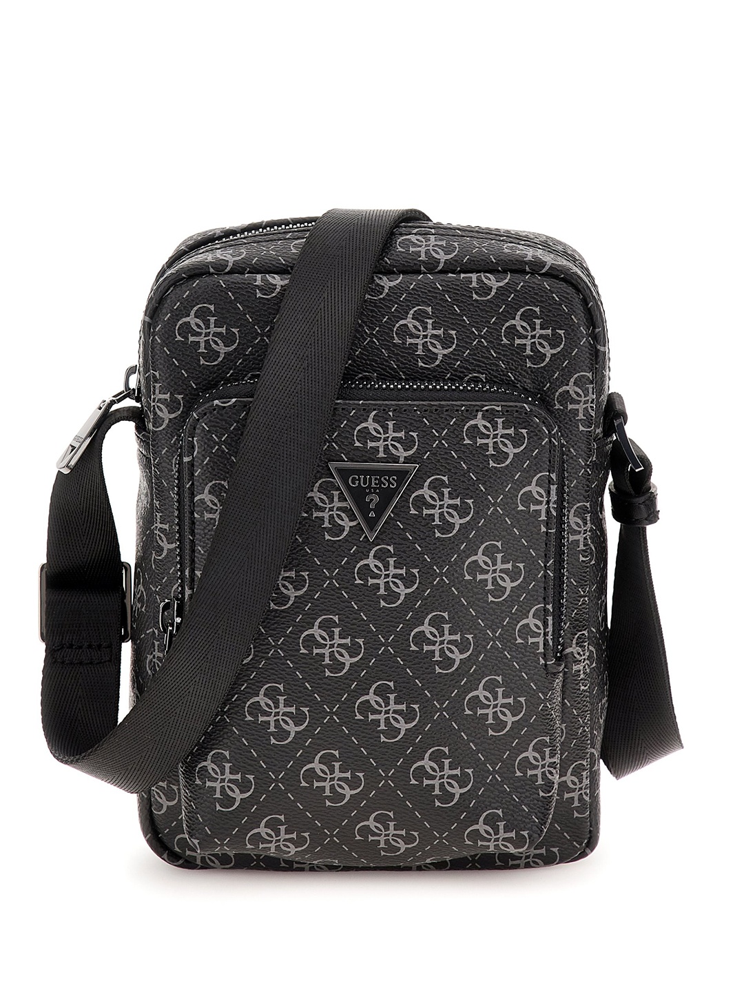 

GUESS Brand Logo Print Messenger Bag, Black