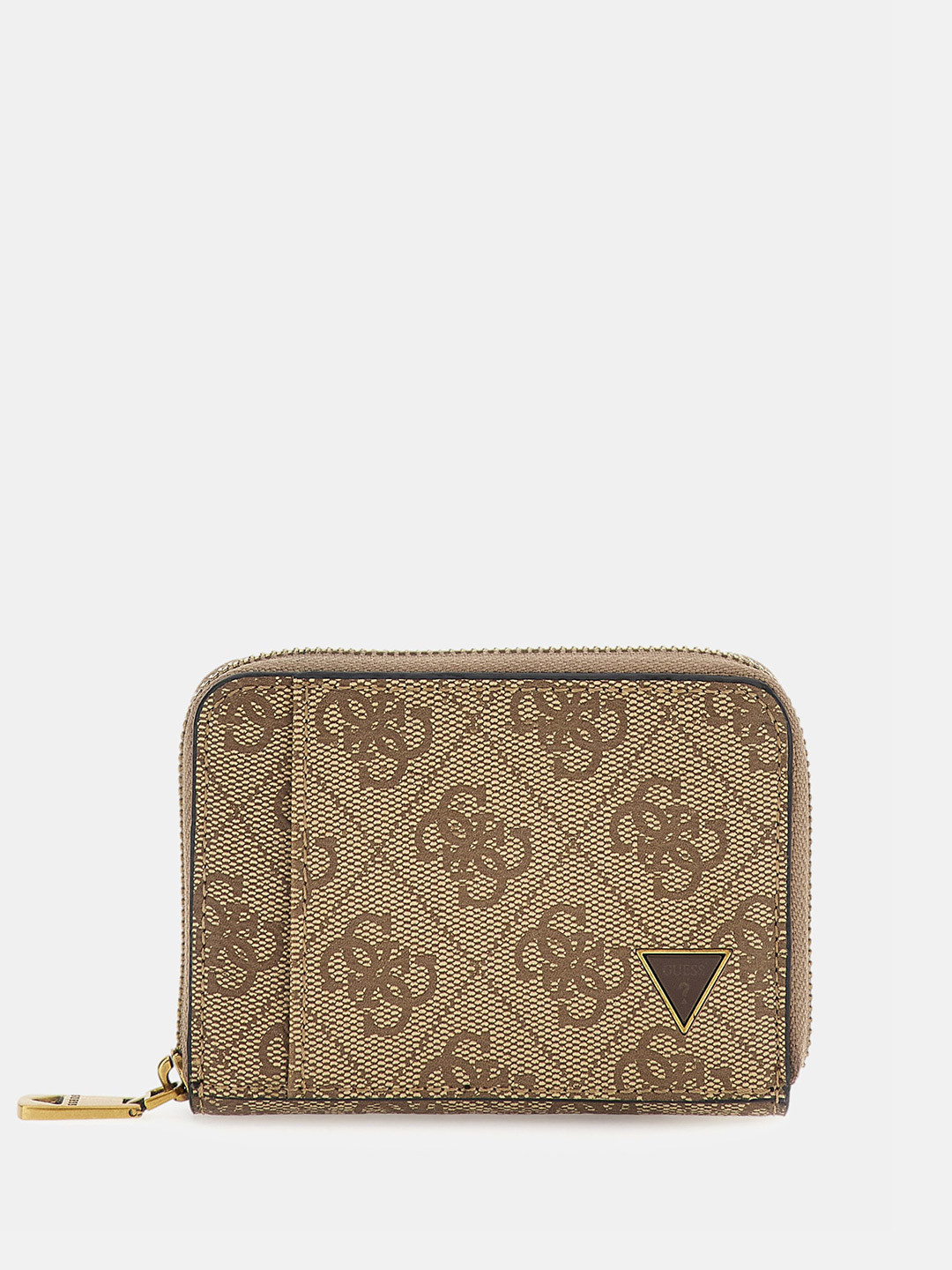 

GUESS Men Printed Zip Around Wallet, Brown