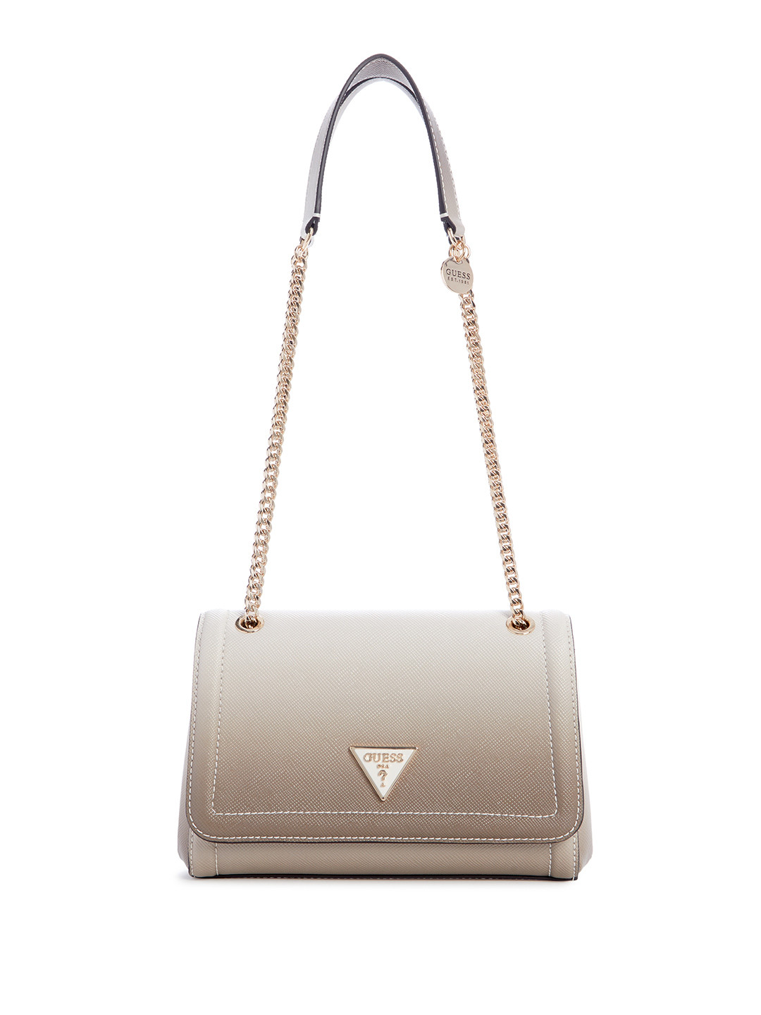 

GUESS Textured Structured Shoulder Bag, Brown