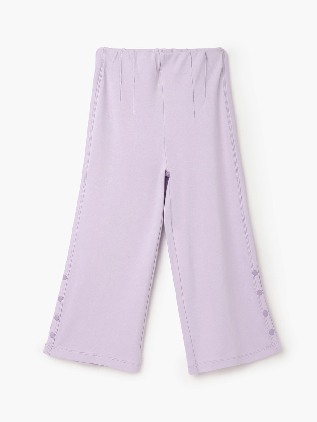 

United Colors of Benetton Girls Mid-Rise Regular Trousers, Purple