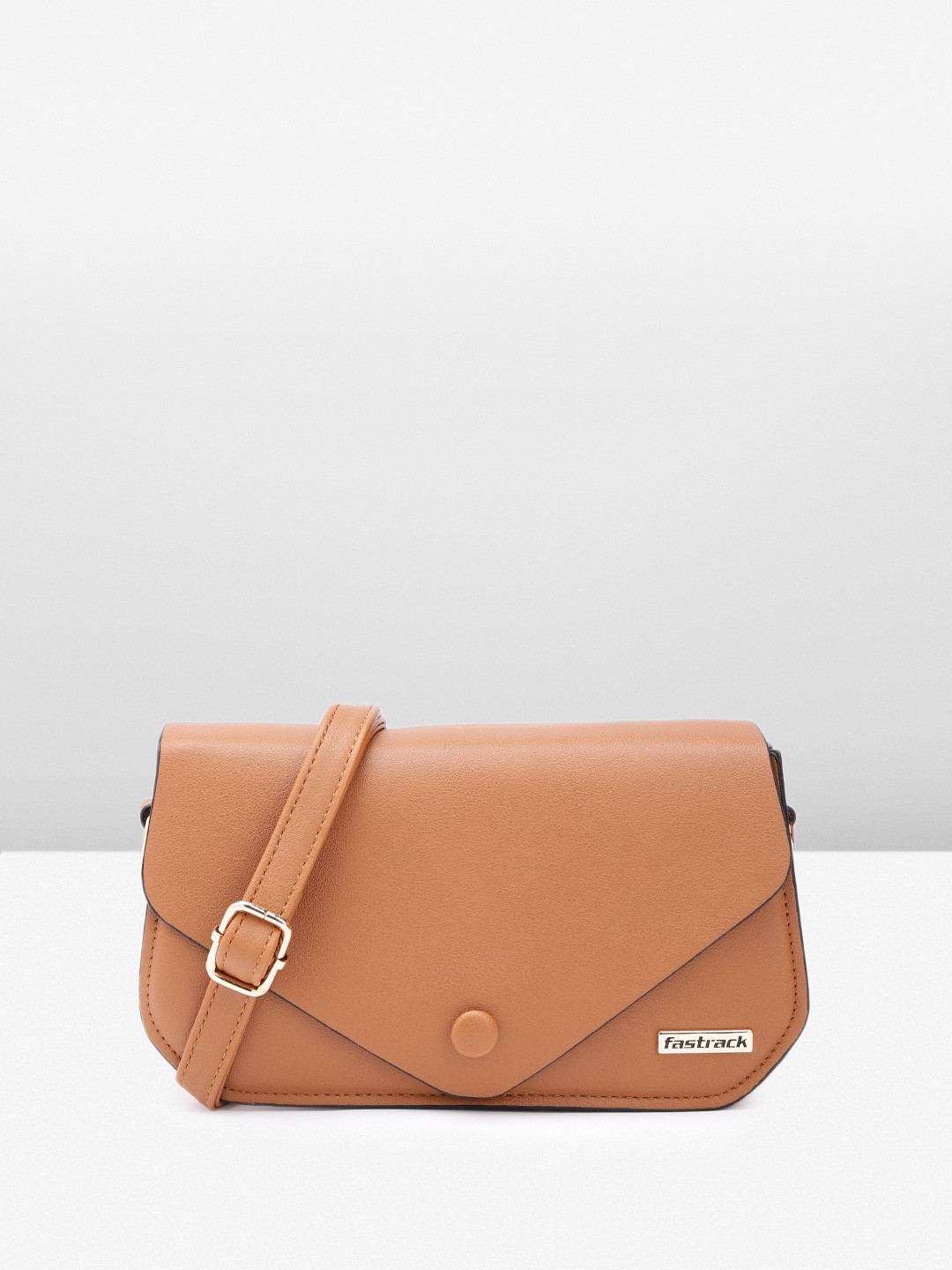 

Fastrack Structured Sling Bag, Tan