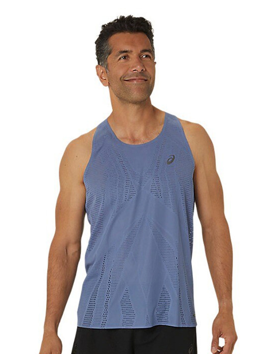 

ASICS Metarun Round Neck Sleeveless T-Shirt, Blue