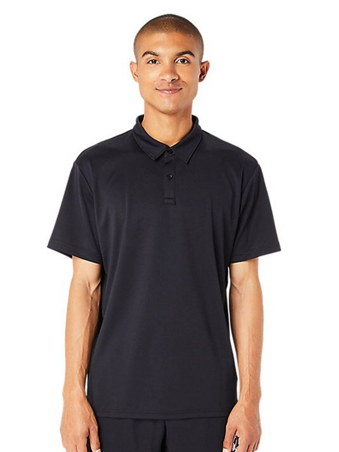 

ASICS Hex Graphic Dry Polo Collar Tshirt, Black