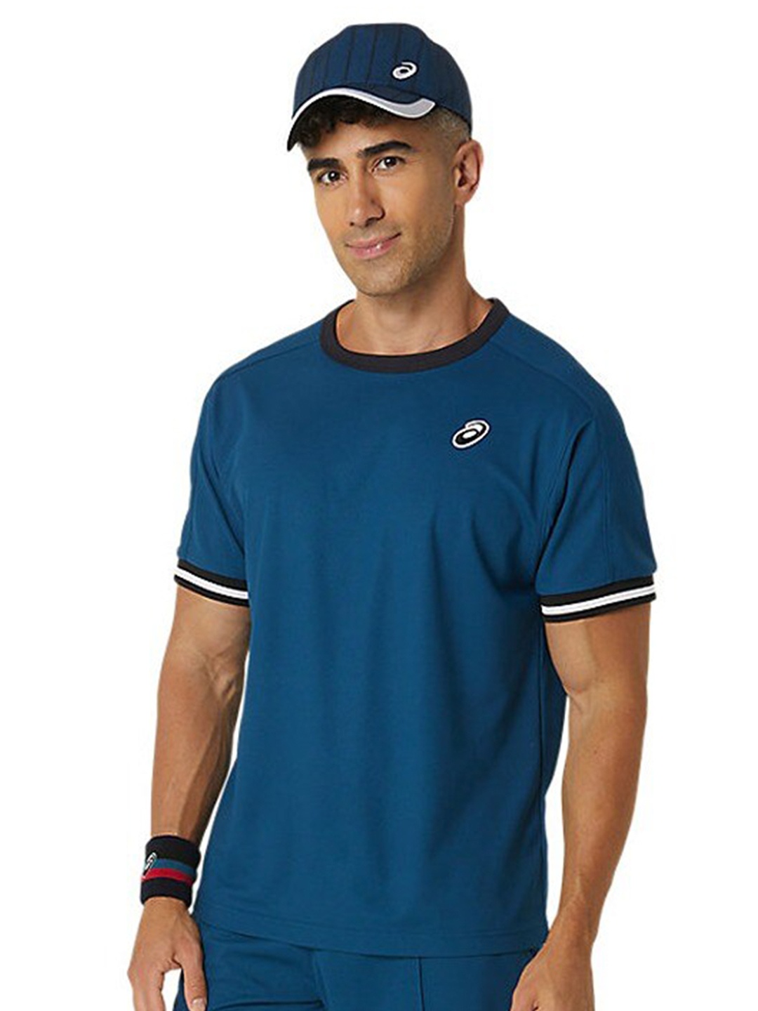 

ASICS Classic SS Round Neck T-Shirt, Blue