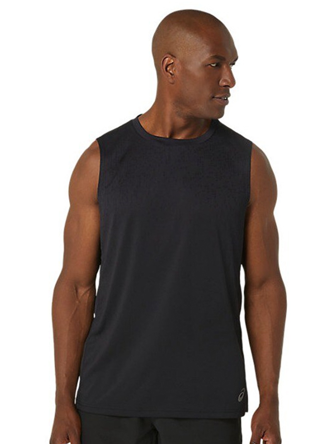 

ASICS Actibreeze Jacquard Cotton Sleeveless T-Shirt, Black