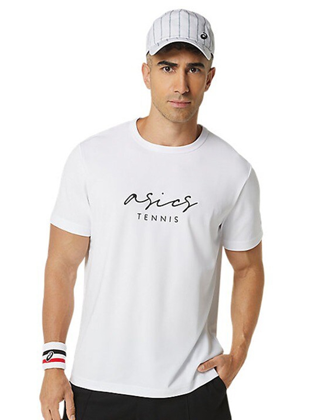 

ASICS Classic Typography Printed Round Neck T-Shirt, White