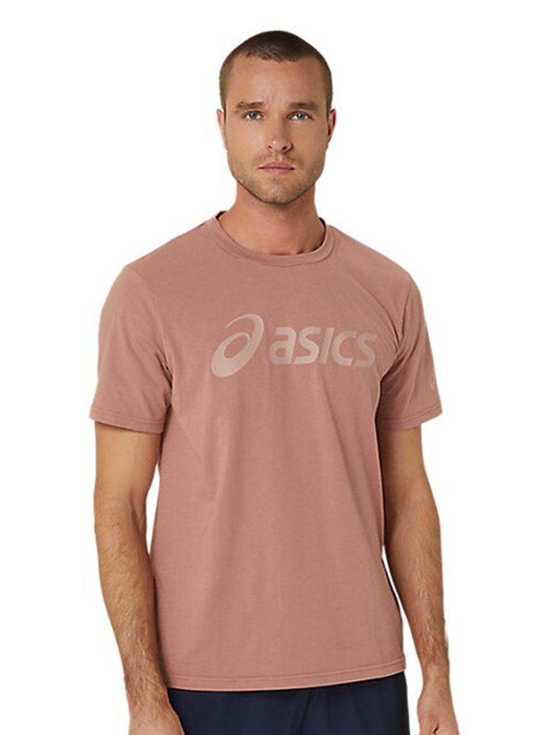 

ASICS Graphic Round Neck T-Shirt, Brown