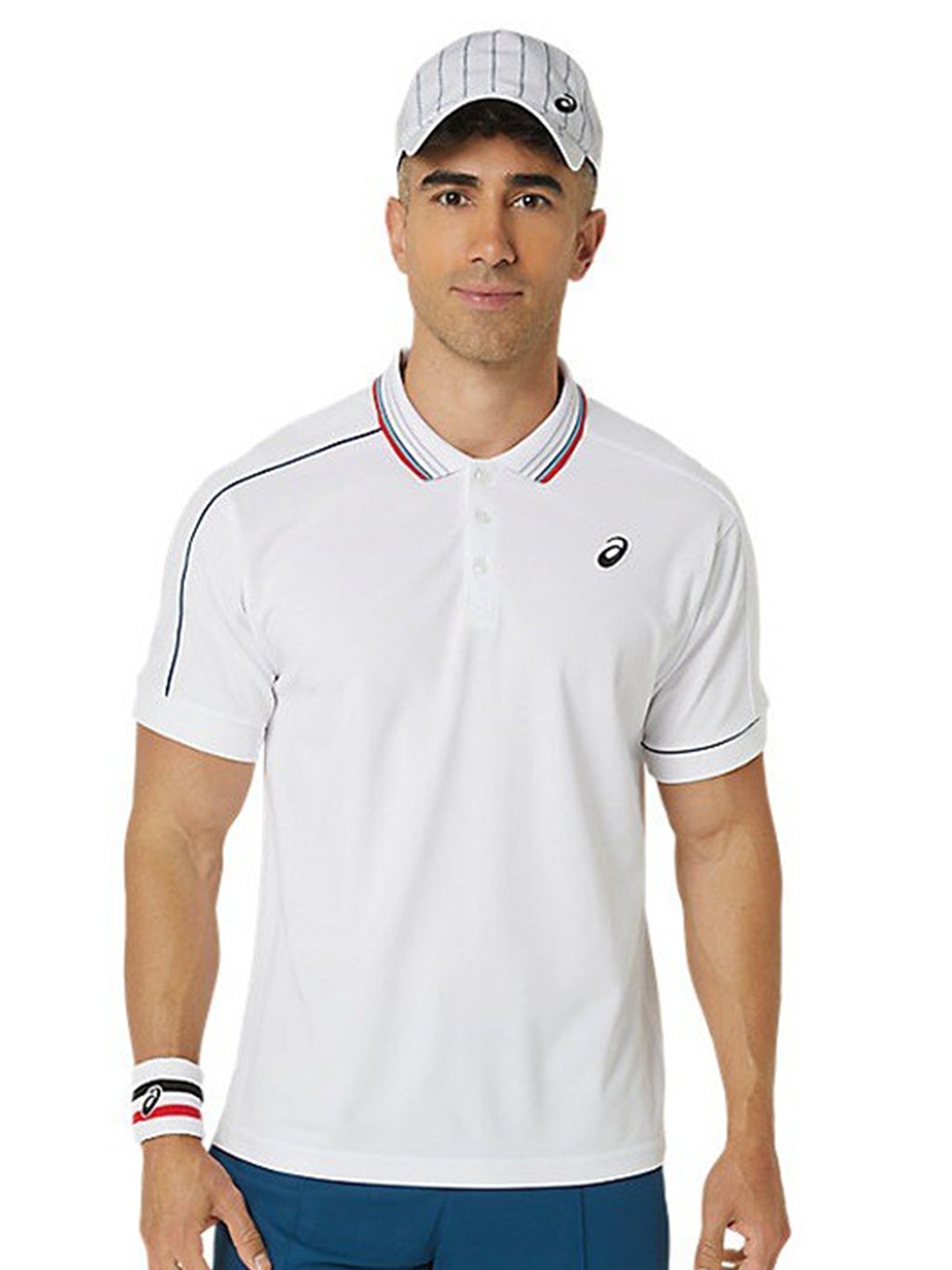 

ASICS Classic Polo Collar T-Shirt, White