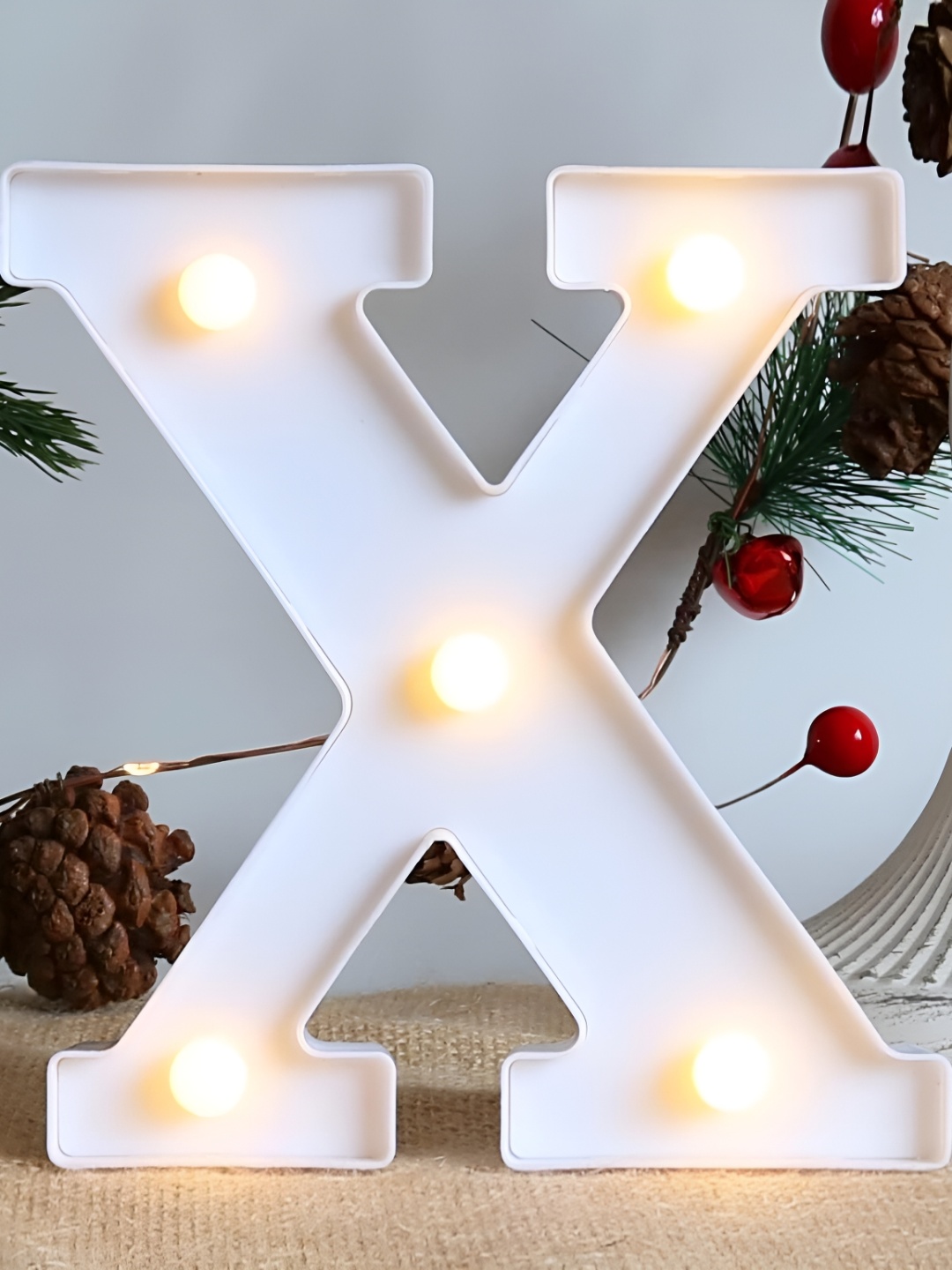 

Satyam Kraft White Alphabet Shaped Led Light
