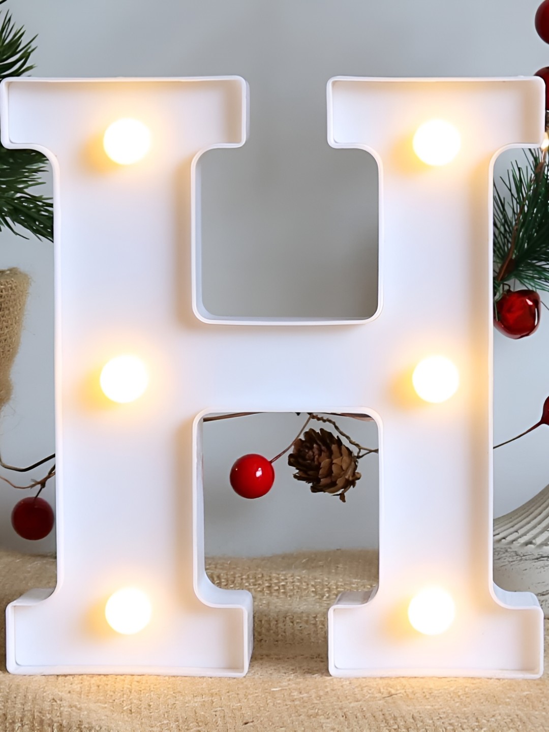 

Satyam Kraft White Acrylic Alphabet Shaped Led Light