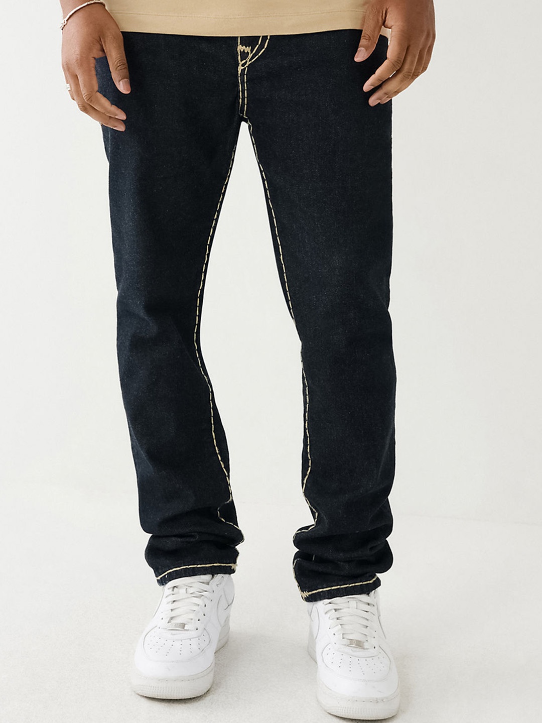 

True Religion Men Super T Rocco Slim Fit Clean Look Stretchable Jeans, Blue