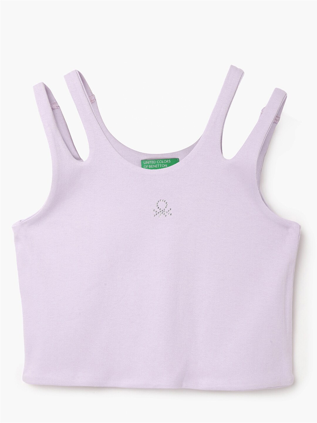 

United Colors of Benetton Regular Fit Cotton Tank Top, Purple