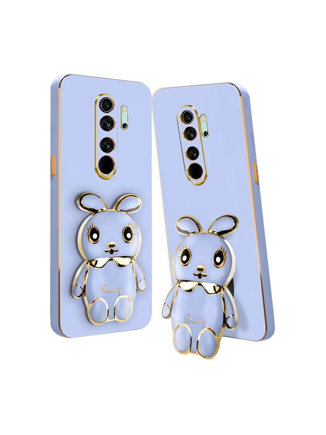 

Karwan 3D Mini Bunny Redmi Note 8 Pro Back Case Mobile With Folding Stand, Blue