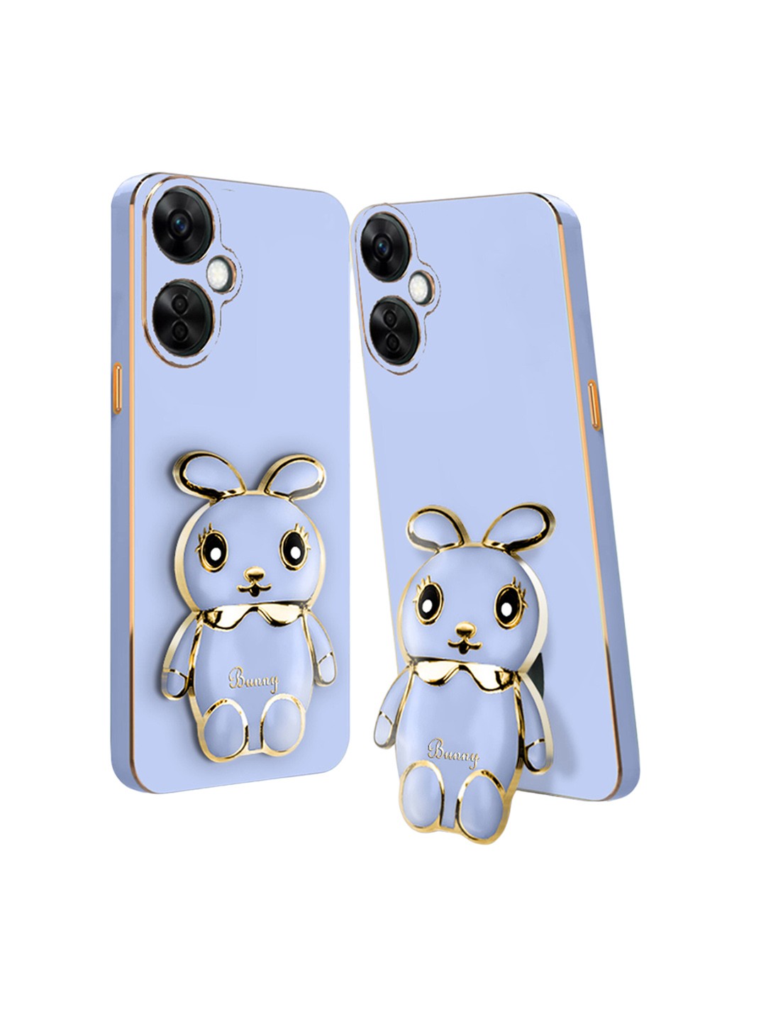 

Karwan Unisex Lightweight Poco M4 Back Case Cover With Folding Stand, Blue