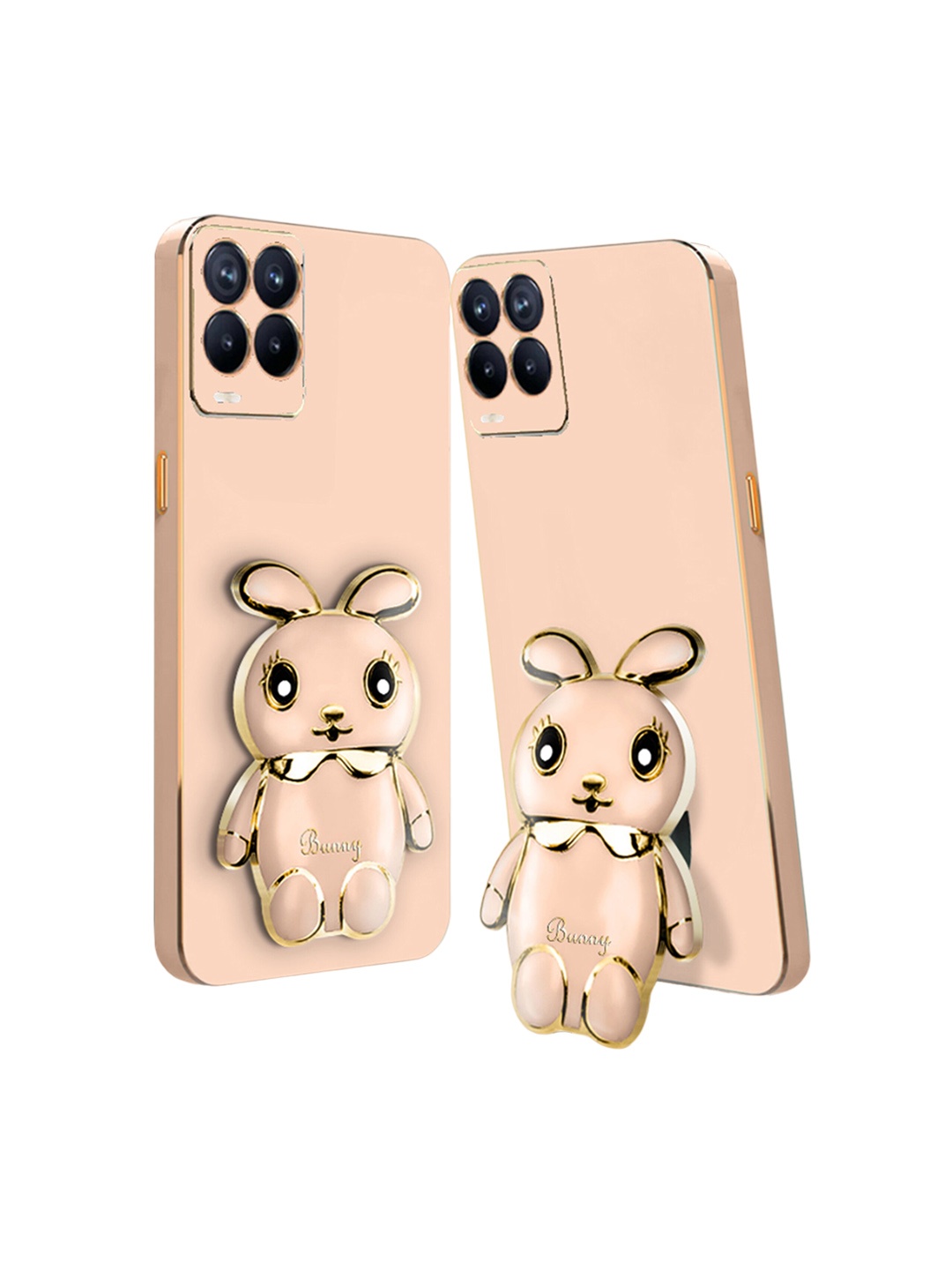 

Karwan Bunny with Folding Stand Back Case Mobile Accessories, Pink