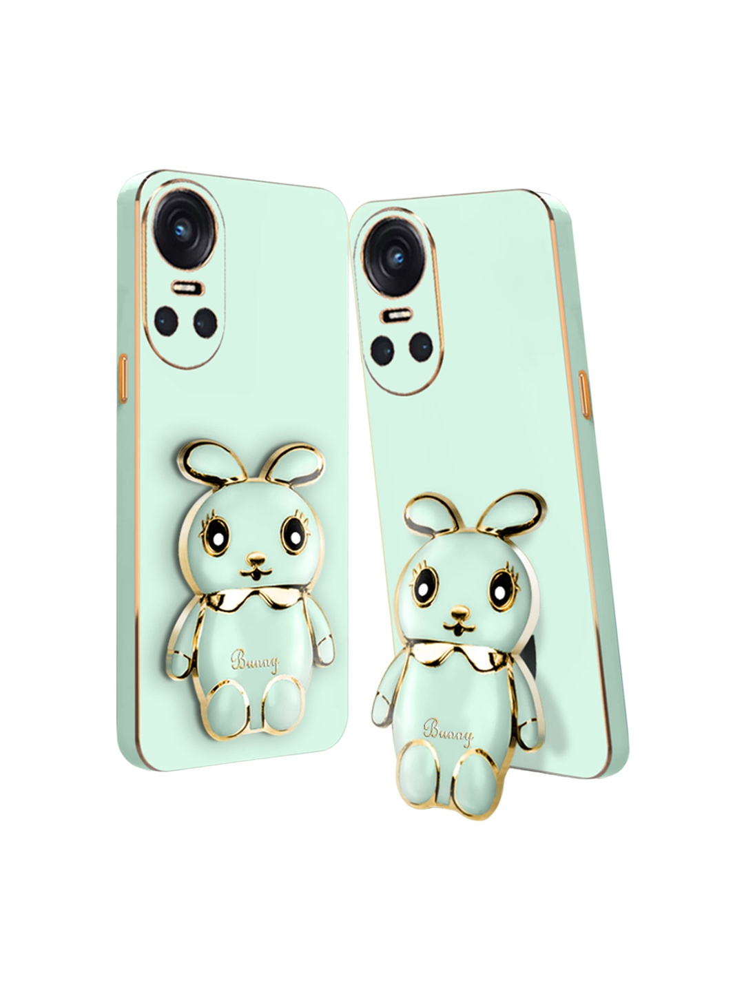 

Karwan Bunny with Folding Stand Back Case Mobile Accessories, Green